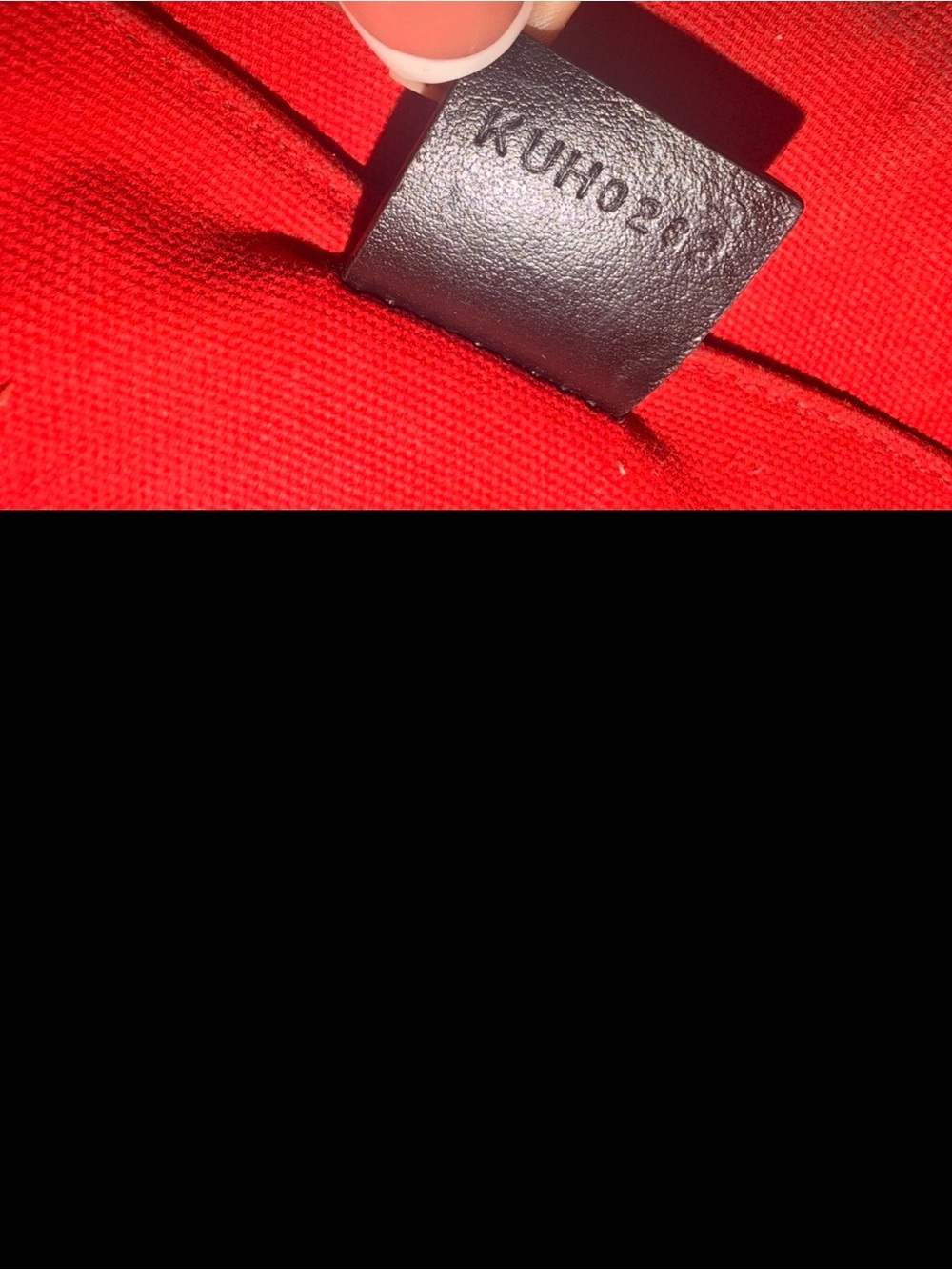 Givenchy Red Canvas Tote with Black Trim - Picture 5 of 5